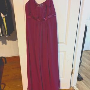 David's Bridal Sangria Bridesmaid dress